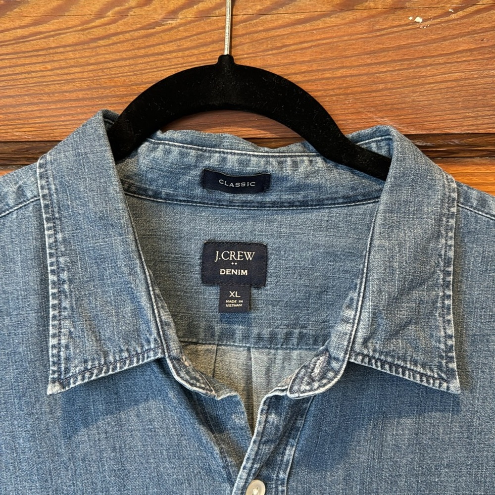 J. Crew chambray shirt